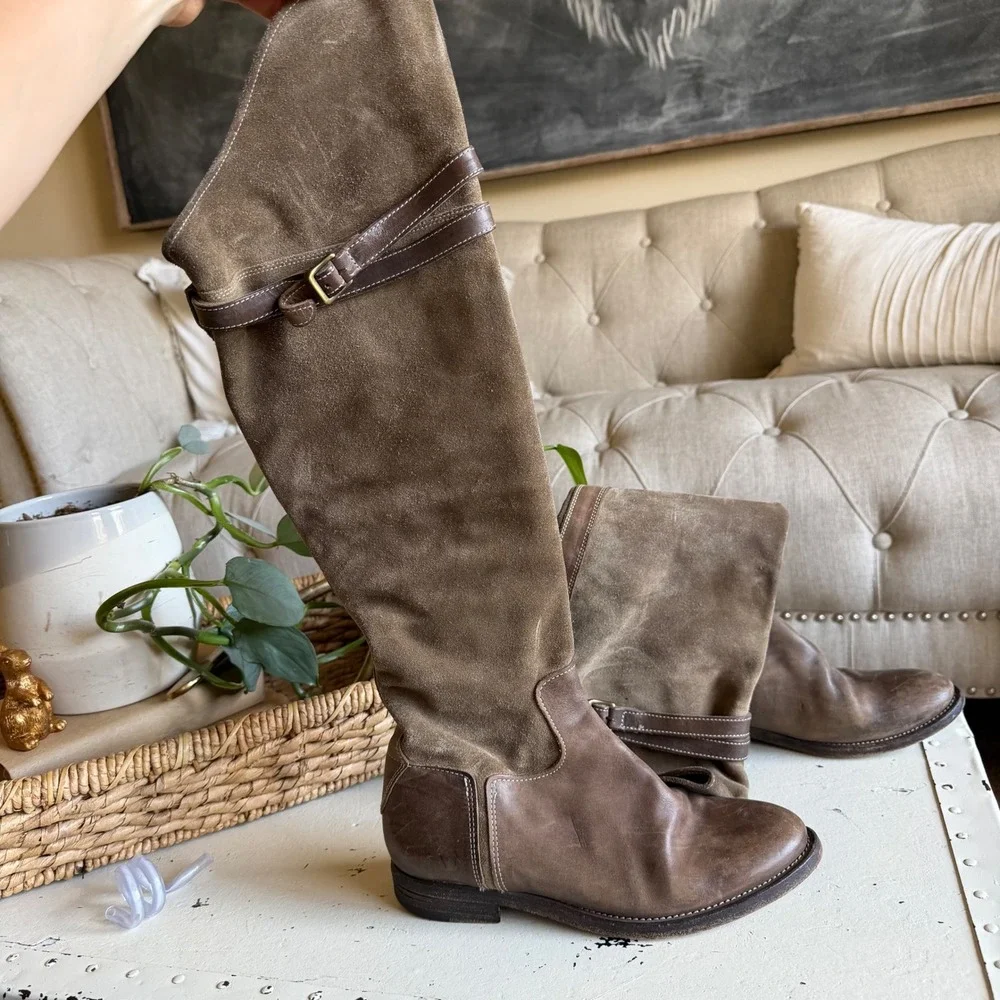 N.D.C Gerda High OTK Riding Boots 36 Leather Tall Brown Over The Knee Equestrian